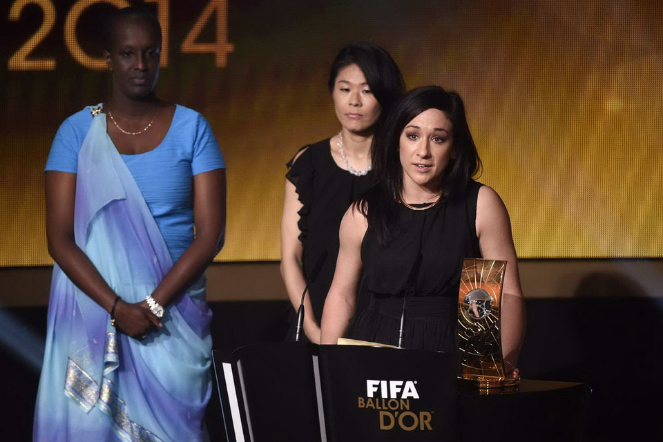 Tiền vệ người Đức Nadine Kessler là nữ cầu thủ xuất sắc nhất. (Nguồn: AFP)