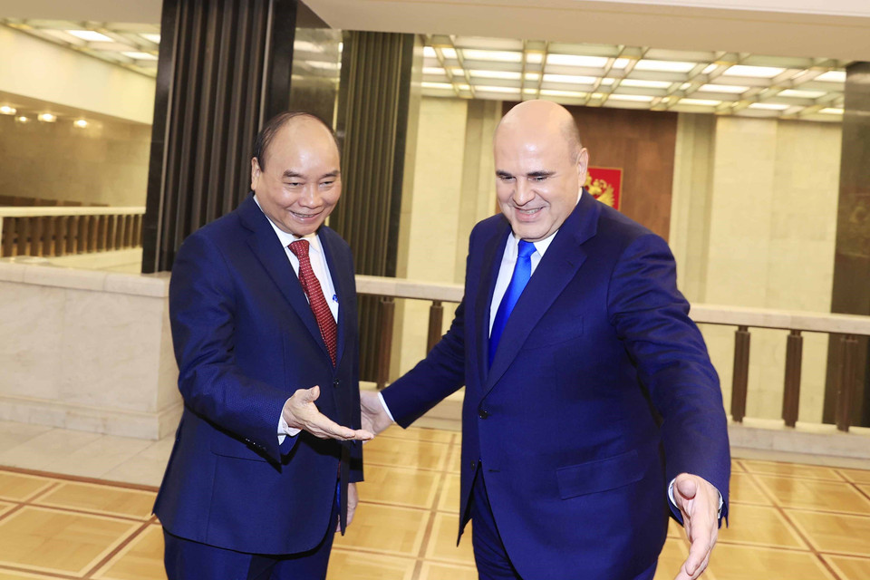 Cuộc hội kiến diễn ra chiều 1/12 (theo giờ địa phương), tại Thủ đô Moskva, Liên bang Nga. (Ảnh: Thống Nhất/TTXVN)