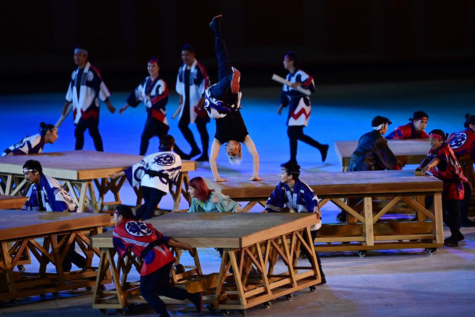 Một tiết mục tại lễ khai mạc