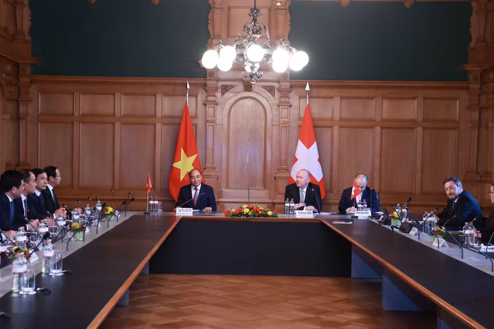 Quang cảnh cuộc gặp. (Ảnh: Thống Nhất/TTXVN)