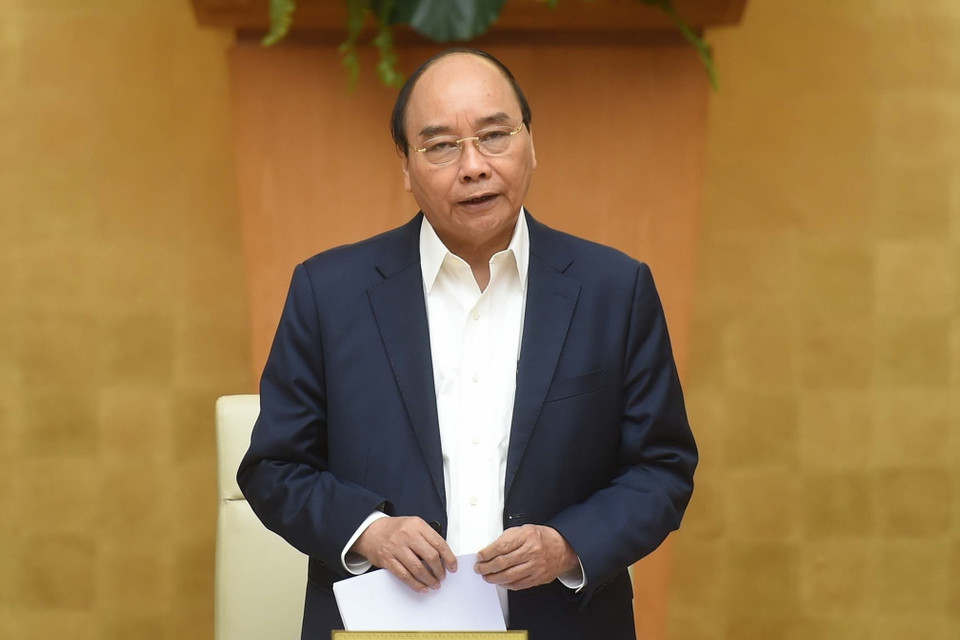 Thủ tướng Nguyễn Xuân Phúc phát biểu. (Ảnh: Thống Nhất/TTXVN)