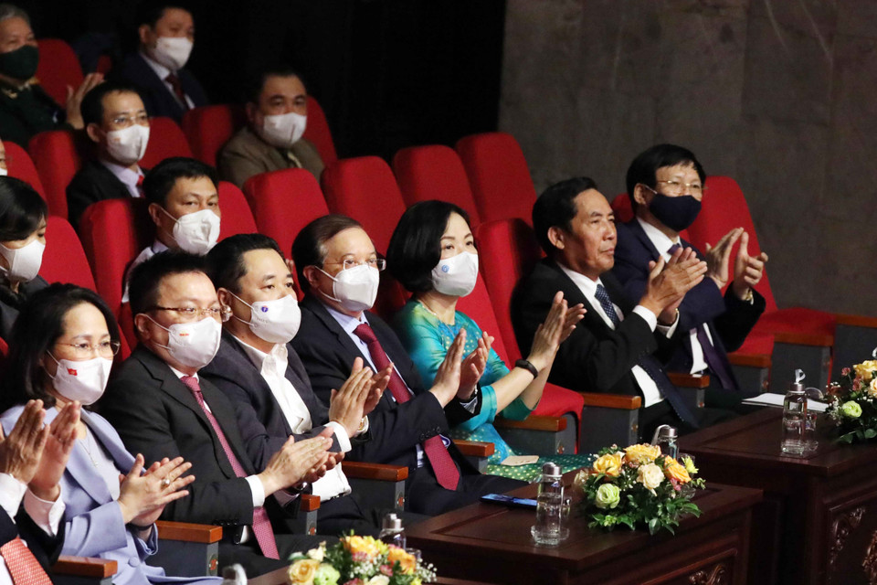 Các đại biểu tham dự lễ trao giải. (Ảnh: Thống Nhất/TTXVN)