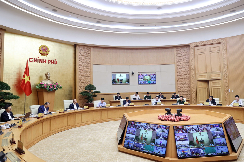 Quang cảnh phiên họp trực tuyến. (Ảnh: Thống Nhất/TTXVN)