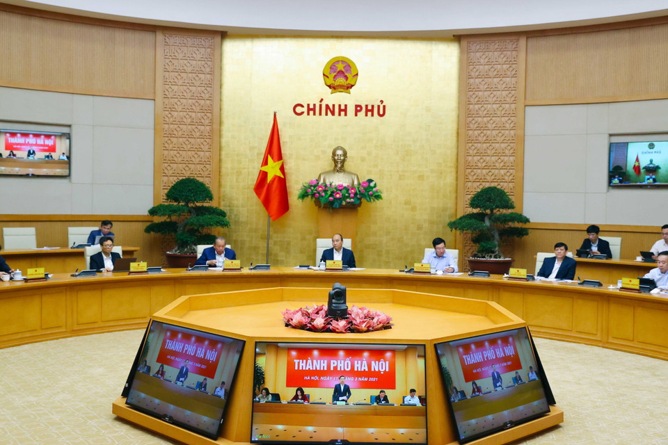 Quang cảnh phiên họp trực tuyến. (Ảnh: Thống Nhất/TTXVN)