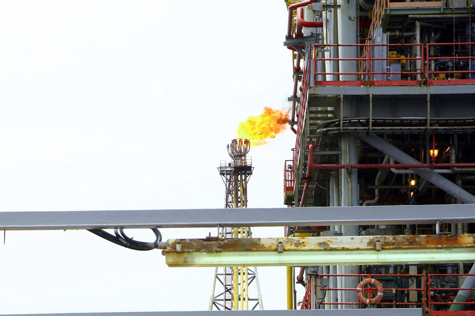 Một góc giàn công nghệ trung tâm số 2 trên mỏ Bạch Hổ. (Ảnh: Huy Hùng/TTXVN)