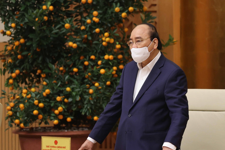 Thủ tướng Nguyễn Xuân Phúc phát biểu. (Ảnh: Thống Nhất/TTXVN)