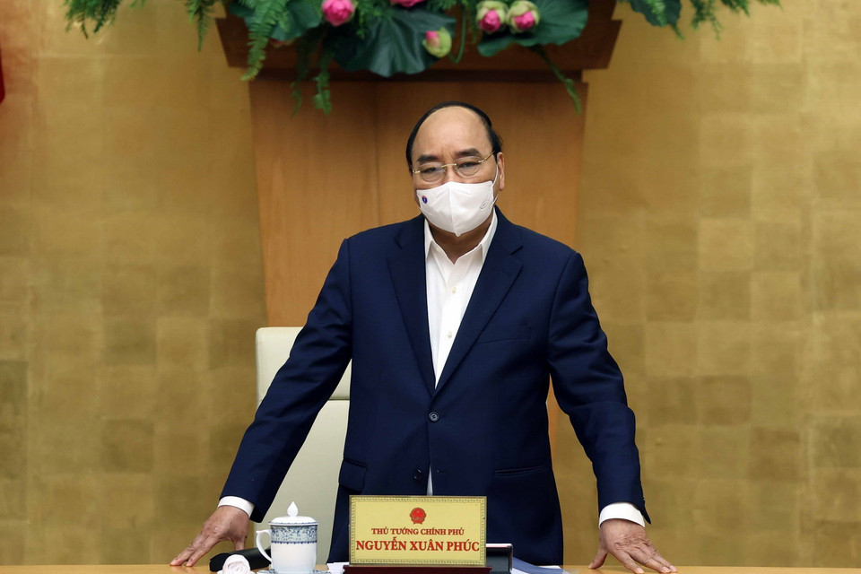 Thủ tướng Nguyễn Xuân Phúc phát biểu. (Ảnh: Thống Nhất/TTXVN)