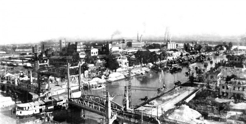 Nhà máy ximăng Hải Phòng năm 1959. (Ảnh: Tư liệu/TTXVN phát)