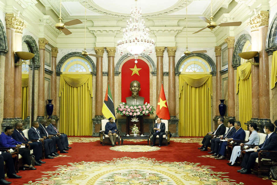 Quang cảnh buổi tiếp. (Ảnh: Thống Nhất/TTXVN)