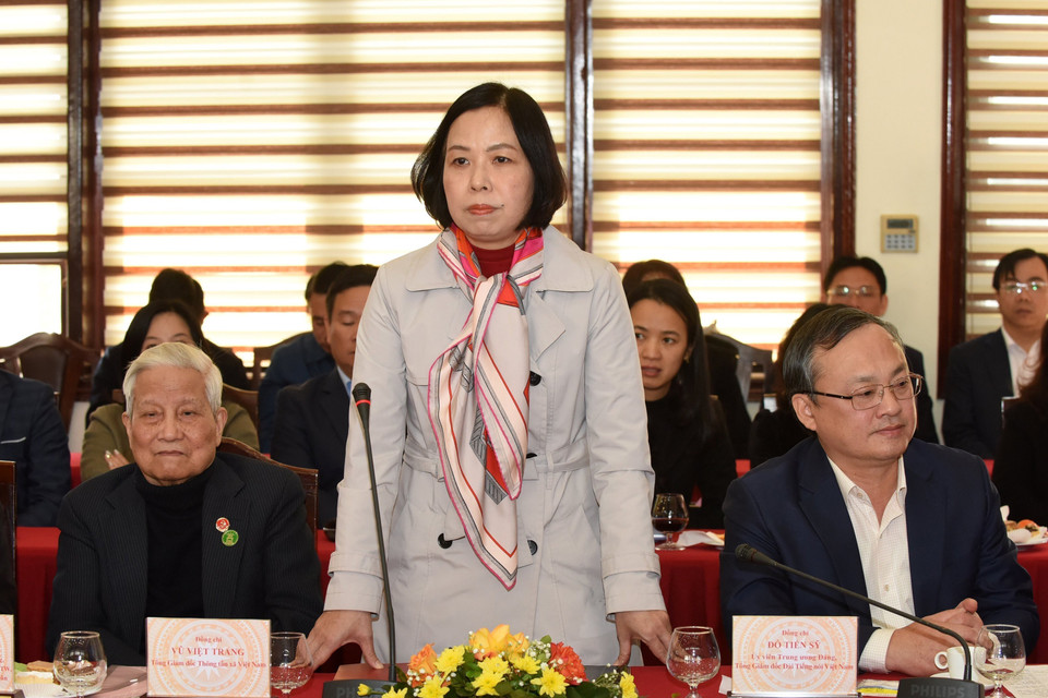 Tổng Giám đốc Thông tấn xã Việt Nam Vũ Việt Trang phát biểu. (Ảnh: TTXVN)