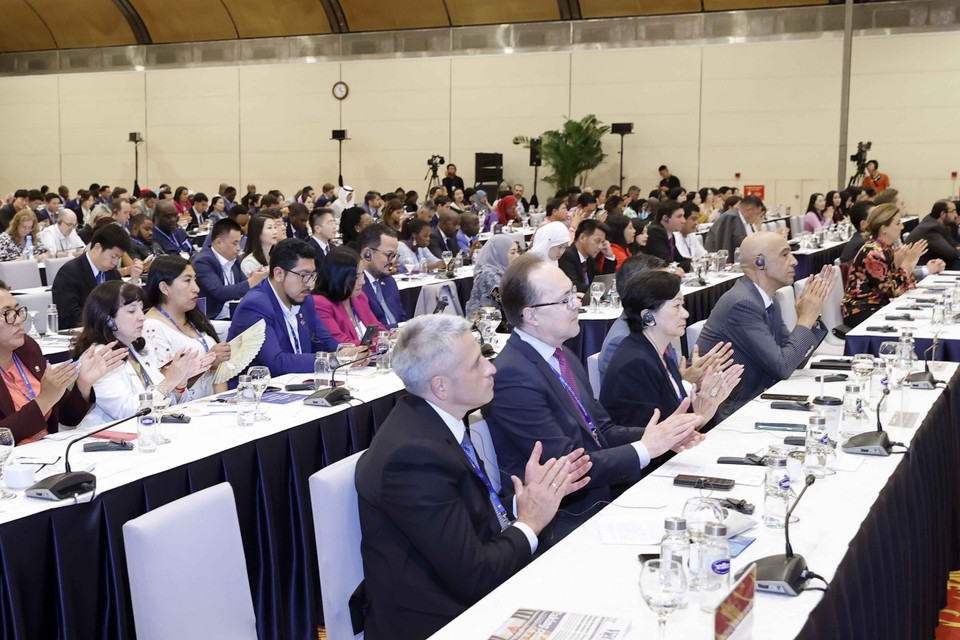 Đại biểu dự Phiên Bế mạc. (Ảnh: TTXVN)