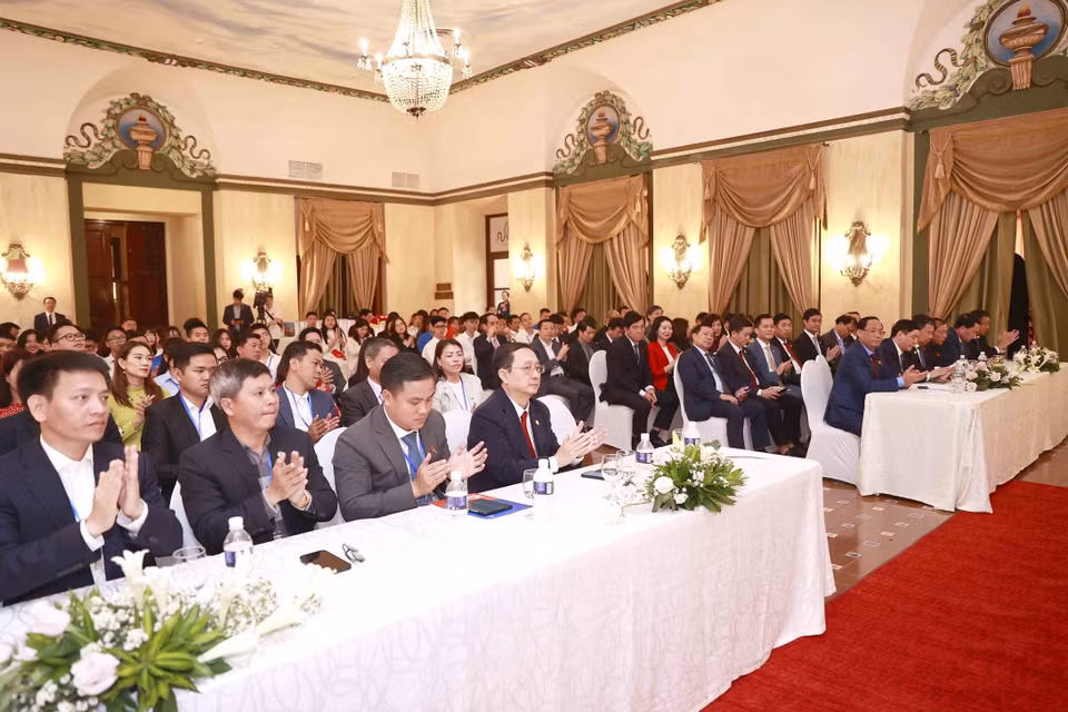 Đại biểu dự cuộc gặp. (Ảnh: Doãn Tấn/TTXVN)
