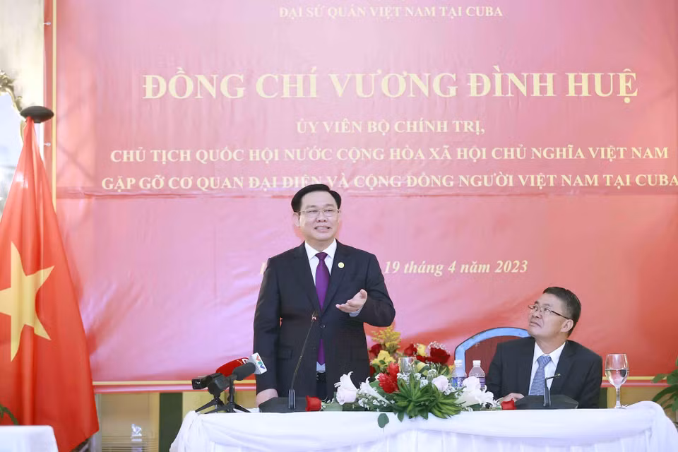 Chủ tịch Quốc hội Vương Đình Huệ phát biểu. (Ảnh: Doãn Tấn/TTXVN)