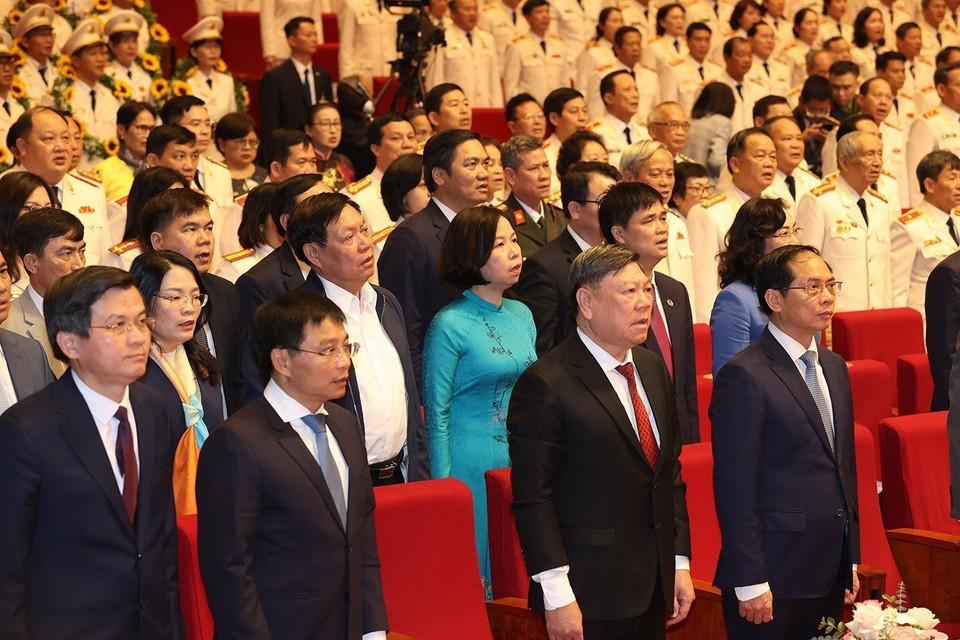 Các đại biểu dự Lễ kỷ niệm. (Ảnh: Trí Dũng/TTXVN)