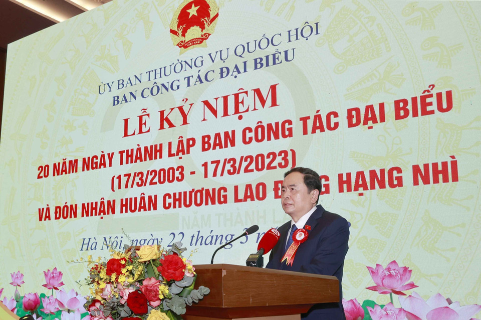 Phó Chủ tịch Thường trực Quốc hội Trần Thanh Mẫn phát biểu. (Ảnh: Doãn Tấn/TTXVN)