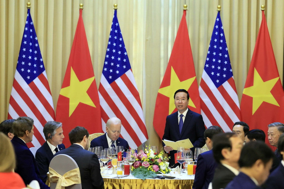 Chủ tịch nước Võ Văn Thưởng phát biểu. (Ảnh: Thống Nhất/TTXVN)