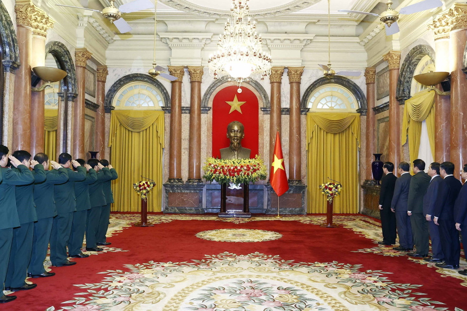 Quang cảnh buổi lễ. (Ảnh: Thống Nhất/TTXVN)