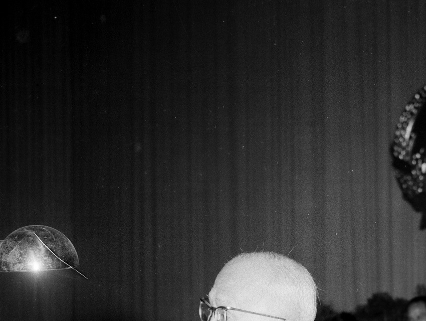 Đồng chí Tôn Đức Thắng đọc diễn văn khai mạc kỳ họp thứ chín, Quốc hội khóa I nước Việt Nam Dân chủ Cộng hòa, ngày 9/12/1958, tại Hà Nội. (Ảnh: Đinh Thúy/ TTXVN)