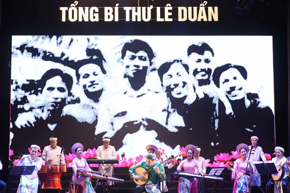 Một tiết mục trong Chương trình Nghệ thuật. (Ảnh: Thống Nhất/TTXVN)