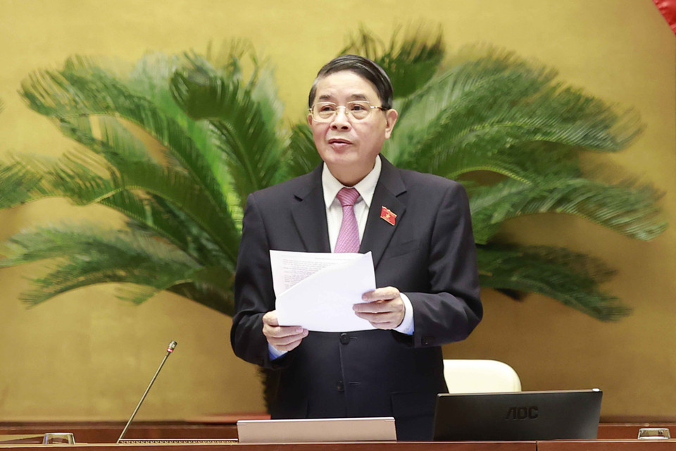 Phó Chủ tịch Quốc hội Nguyễn Đức Hải phát biểu. (Ảnh: Doãn Tấn/TTXVN)