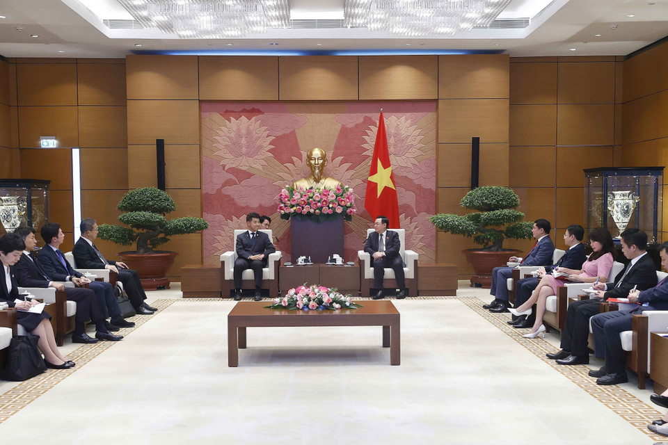 Quang cảnh buổi tiếp. (Ảnh: Doãn Tấn/TTXVN)