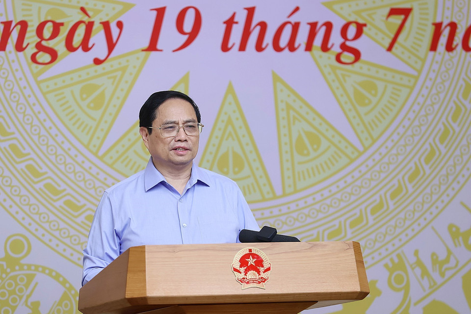 Thủ tướng Phạm Minh Chính chủ trì phiên họp. (Ảnh: Dương Giang/TTXVN)