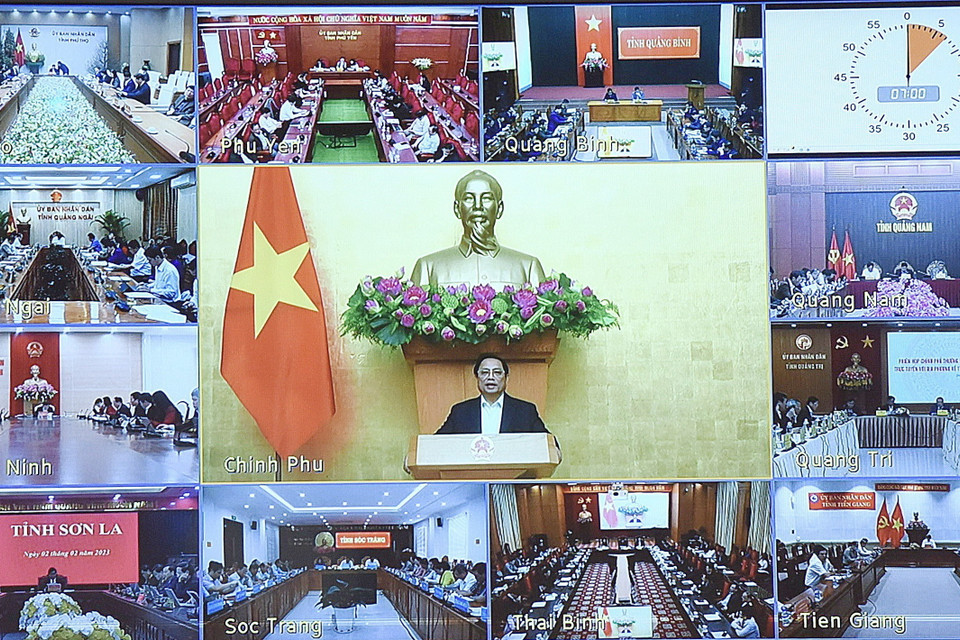 Thủ tướng Phạm Minh Chính chủ trì Phiên họp. (Ảnh: Dương Giang/TTXVN)