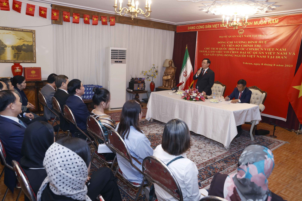 Chủ tịch Quốc hội Vương Đình Huệ phát biểu. (Ảnh: Doãn Tấn/TTXVN)