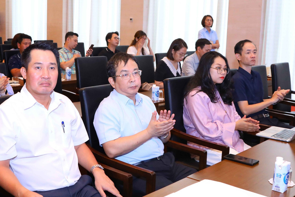 Đại biểu dự Lễ Công bố. (Ảnh: Doãn Tấn/TTXVN)