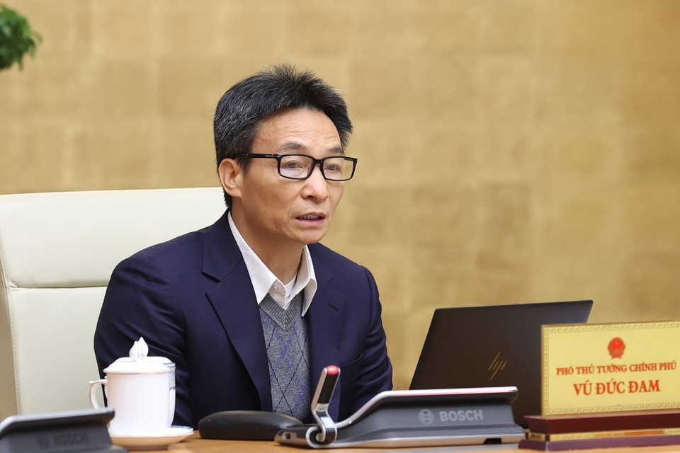 Phó Thủ tướng Vũ Đức Đam phát biểu. (Ảnh: Dương Giang/TTXVN)