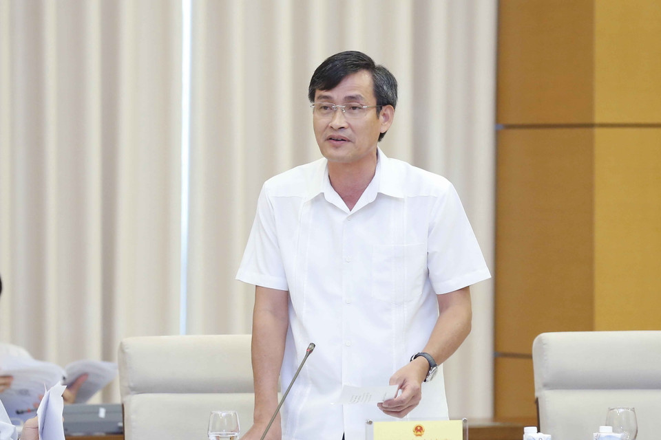 Thứ trưởng Bộ Tài nguyên và Môi trường Trần Quý Kiên phát biểu. (Ảnh: Doãn Tấn/TTXVN)