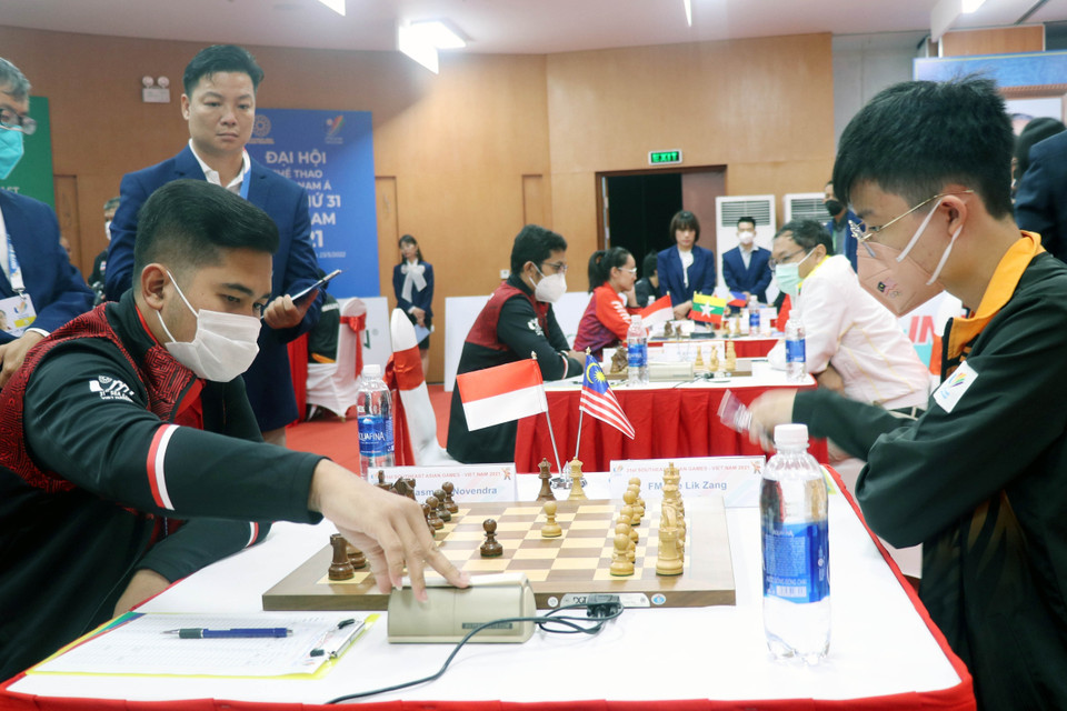 Các vận động viên thi đấu. (Ảnh: Văn Đức/TTXVN)