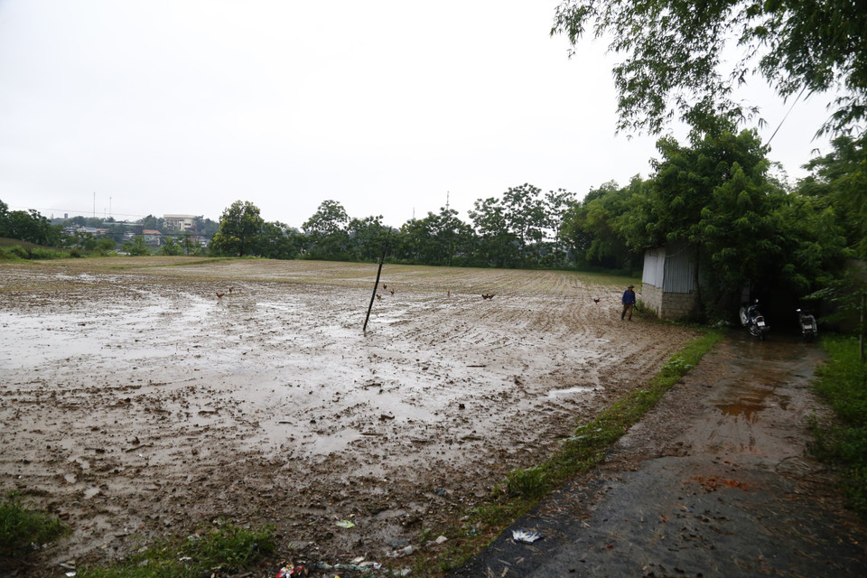 Nhiều tuyến đường giao thông bị sạt lở với tổng khối lượng đất đá hơn 19000 mét khối, thiệt hại ước tính gần 16 tỷ đồng. (Ảnh: Nam Sương/TTXVN)