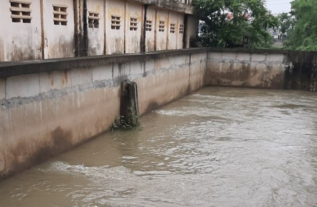 Các huyện có nhiều diện tích bị ngập là Mê Linh, Thanh Oai, Thạch Thất, Quốc Oai, Đan Phượng, Hoài Đức, Chương Mỹ, Phúc Thọ…(Ảnh: Phương Anh/TTXVN)