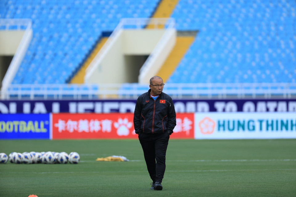 Huấn luyện viên Park Hang-seo. (Ảnh: Tuấn Anh/TTXVN)