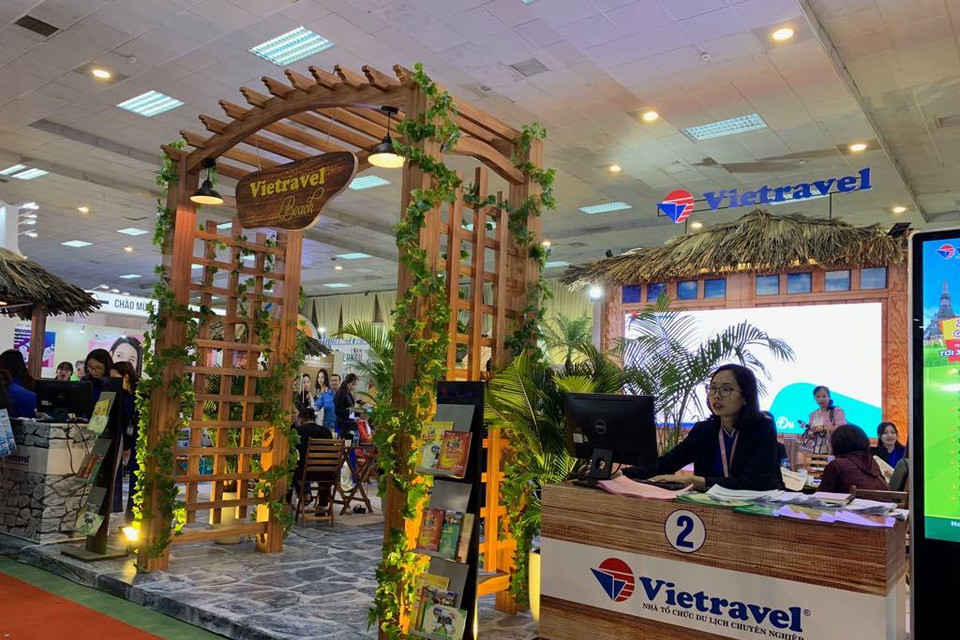 Thiết kế gian hàng của các doanh nghiệp Việt Nam. (Ảnh: PV/Vietnam+)