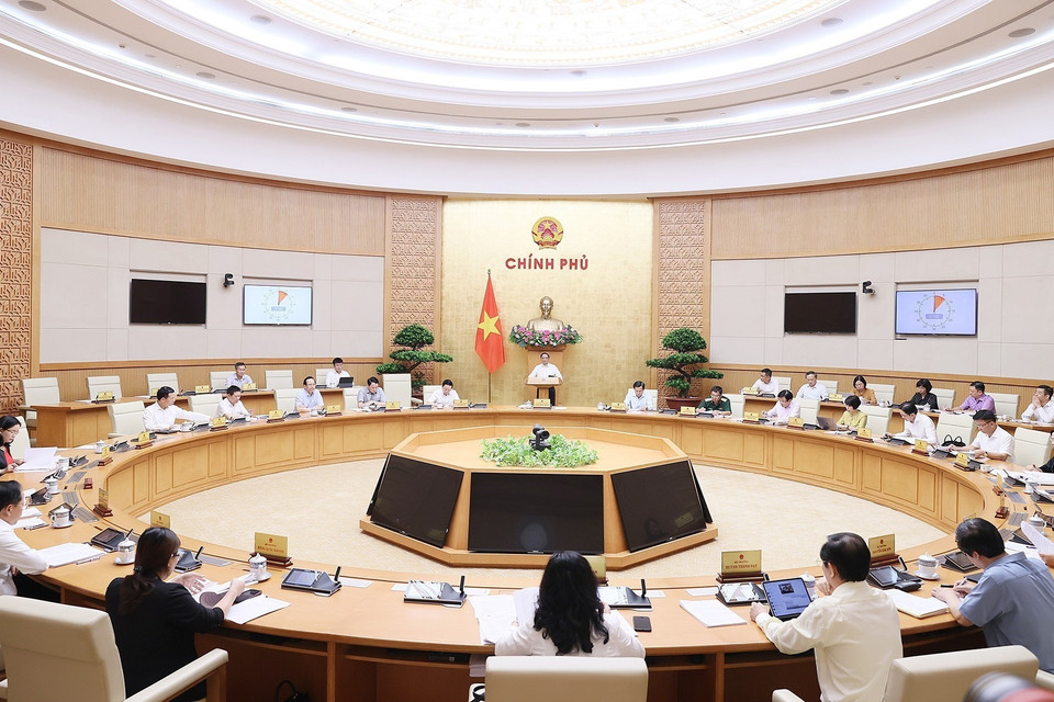 Theo chương trình, tại Phiên họp, Chính phủ sẽ xem xét, cho ý kiến vào 3 đề nghị xây dựng luật, 2 dự án luật, 2 báo cáo và 01 dự thảo nghị quyết của Quốc hội. (Ảnh: Dương Giang/TTXVN)