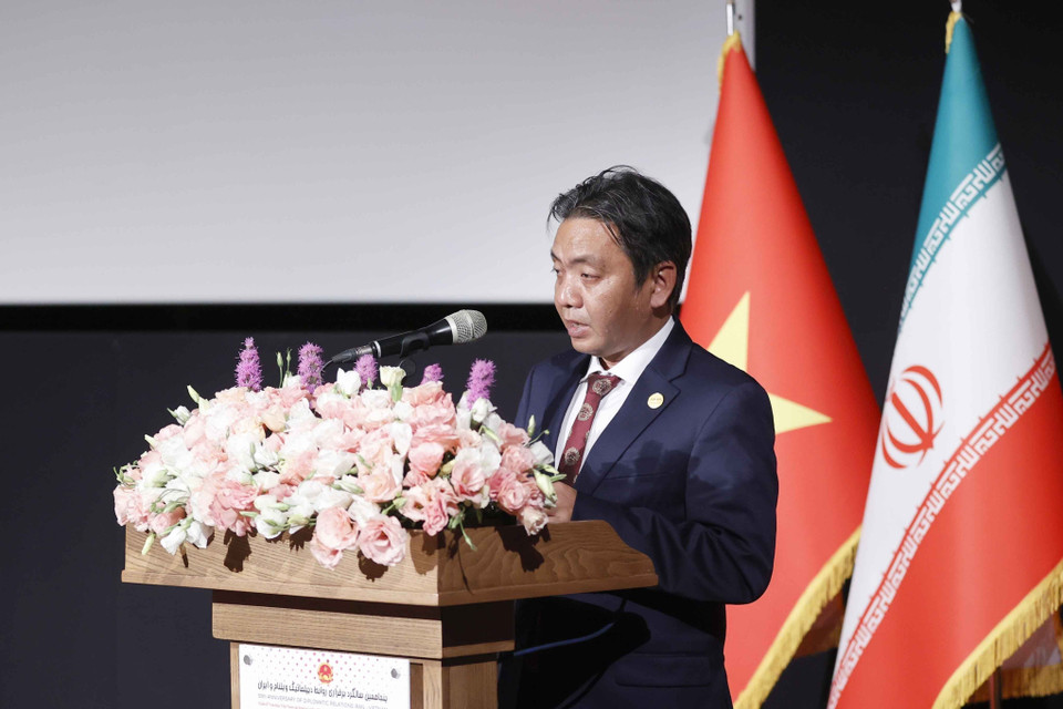 Thứ trưởng Bộ Văn hóa, Thể thao và Du lịch Hoàng Đạo Cương phát biểu. (Ảnh: Doãn Tấn/TTXVN)