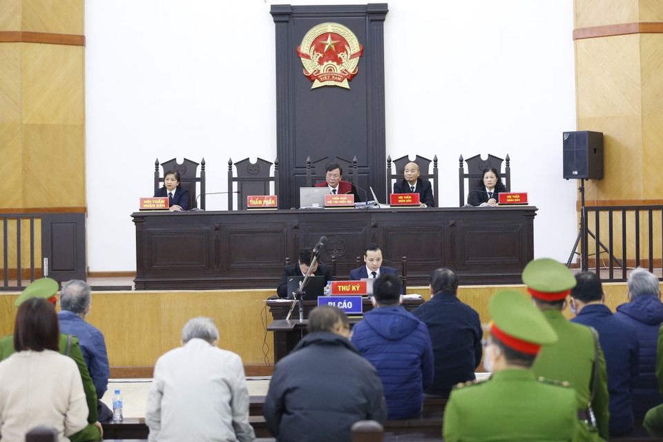Quang cảnh phiên xét xử. (Ảnh: Doãn Tấn/TTXVN)
