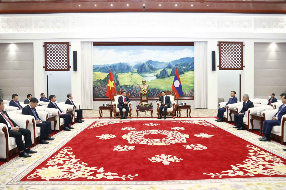 Quang cảnh cuộc gặp. (Ảnh: Doãn Tấn/TTXVN)