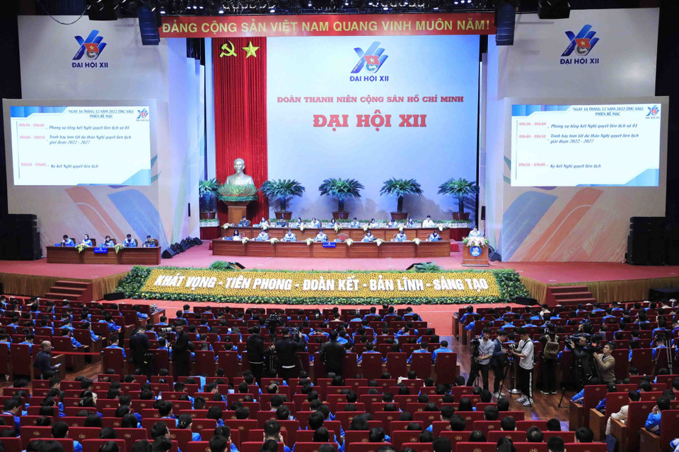 Quang cảnh phiên khai mạc đại hội. (Ảnh: TTXVN)