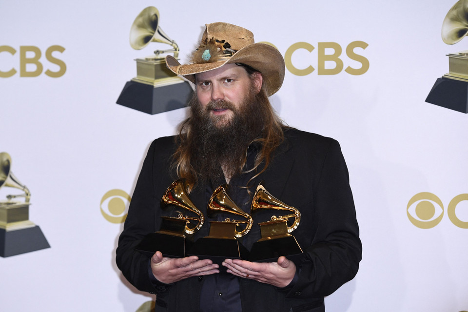 Kendrick Lamar đoạt giải Màn trình diễn rap xuất sắc, với Family Ties - một sản phẩm hợp tác cùng Baby Keem, tại lễ trao giải Grammy 2022 ngày 3/4/2022. (Ảnh: AFP/TTXVN)