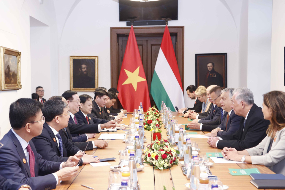 Quang cảnh cuộc hội kiến. (Ảnh: Doãn Tấn/TTXVN)