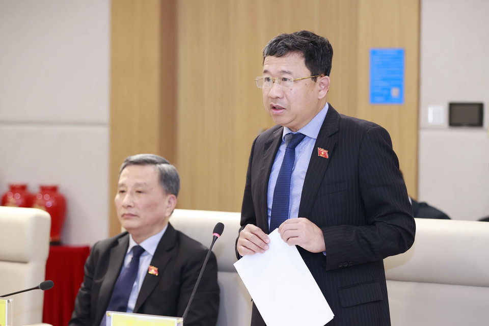 Chủ nhiệm Ủy ban Đối ngoại của Quốc hội Vũ Hải Hà phát biểu. (Ảnh: Doãn Tấn/TTXVN)