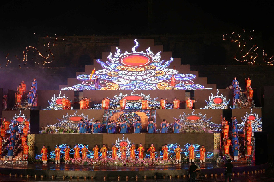 Nhã nhạc cung đình Huế - Di sản văn hóa phi vật thể đại diện của nhân loại được UNESCO vinh danh. (Ảnh: Nhật Anh/TTXVN)