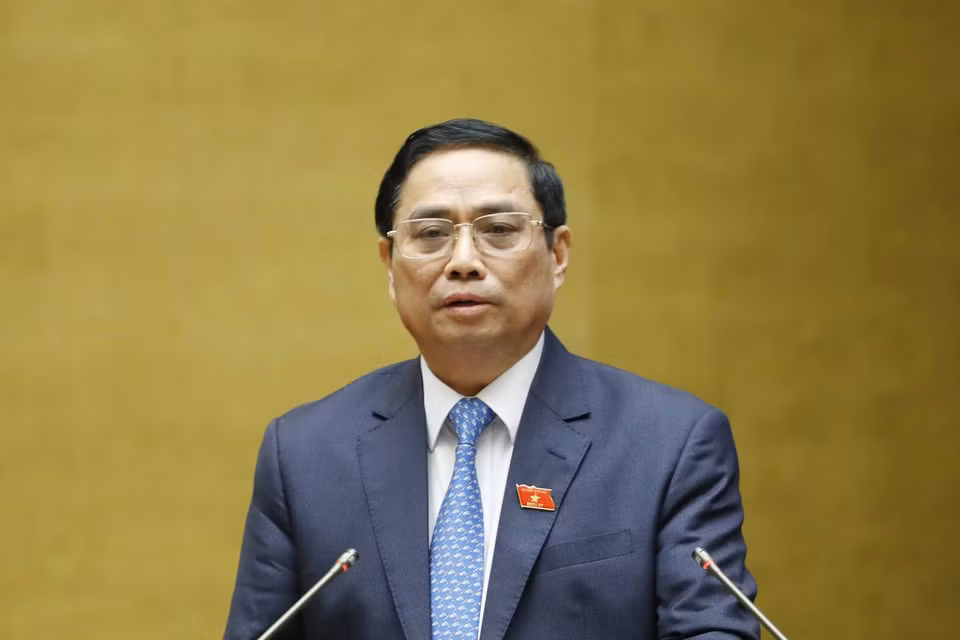 Thủ tướng Chính phủ Phạm Minh Chính làm rõ các vấn đề liên quan. (Ảnh: TTXVN)