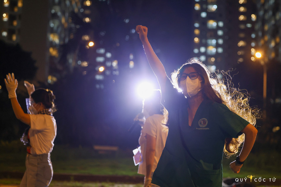 Sự chung tay của các nghệ sỹ là điểm sáng, góp thêm ngọn lửa tiếp sức cho Thành phố Hồ Chí Minh cũng như các tỉnh miền Nam vượt qua đại dịch. (Nguồn: Vietnam+)