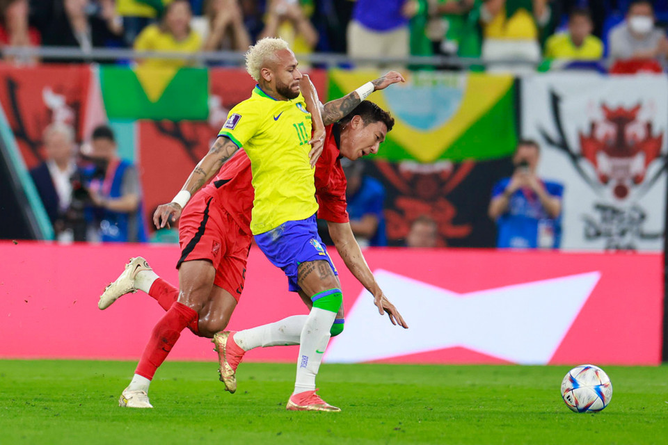 Neymar trở lại đầy ấn tượng khi góp công lớn giúp Brazil giành chiến thắng đậm 4-1 trước Hàn Quốc ở vòng 1/8 World Cup 2022. (Ảnh: Hải An/Vietnam+) 