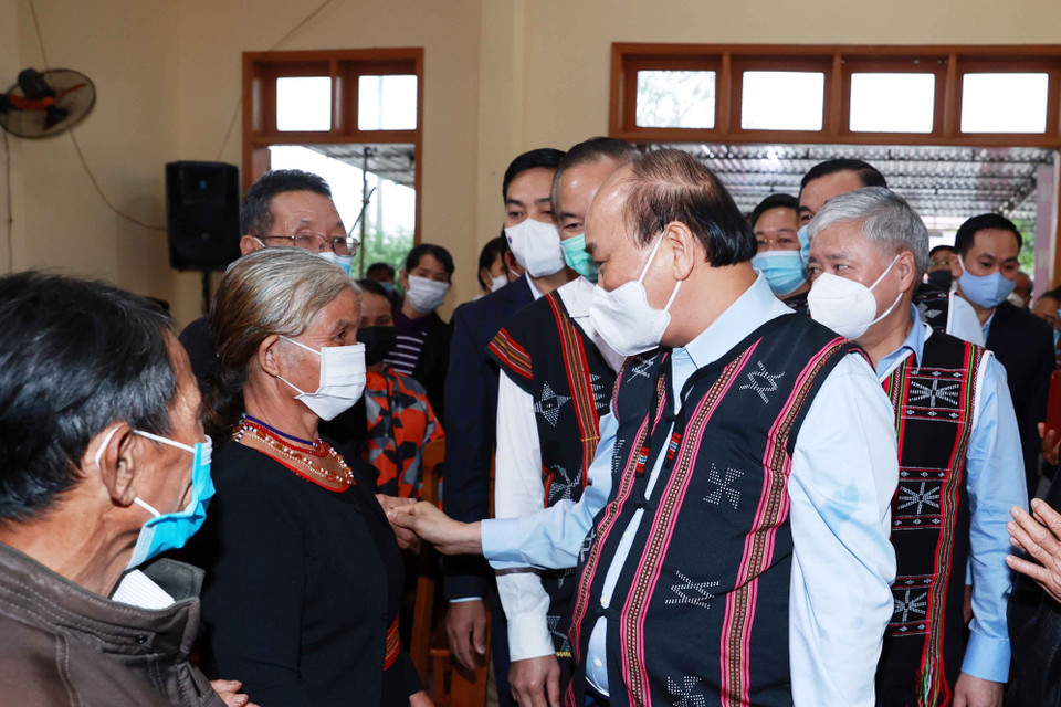 Ngày hội Đại đoàn kết toàn dân tộc năm 2021 diễn ra tại xã Ba, huyện Đông Giang, tỉnh Quảng Nam. (Ảnh: Thống Nhất/TTXVN)