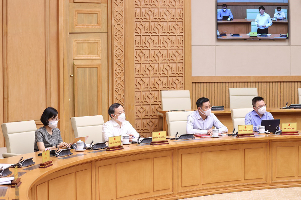 Đại diện các bộ, ngành, cơ quan thuộc Chính phủ tham dự. (Ảnh: Dương Giang/TTXVN)